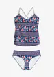 Tankini (ens. 2 pces) à bretelles croisées, bonprix
