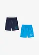 Lot de 2 bermudas jersey 100% coton, bonprix