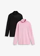 Langarmshirt mit reiner Bio-Baumwolle (2er Pack), bonprix