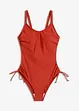 Maillot 1 pièce sculptant avec laçages, bonprix
