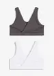 Wende-Bustier mit softer Bio-Baumwolle (2er Pack), bonprix