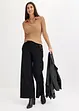 Pull en fine maille à col polo contrastant, bonprix