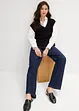 Jean droit taille haute, peu extensible, bonprix