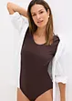 Halbarm Body mit Baumwolle, bonprix