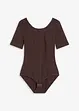 Halbarm Body mit Baumwolle, bonprix