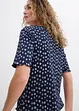 T-shirt côtelé à imprimé floral, manches coude, bonprix