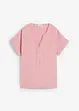 Blouse manches courtes en gaze de coton, bonprix