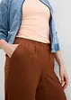 Pantalon palazzo léger et texturé, bonprix