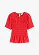 T-shirt avec smocks, bonprix