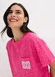 Chemise de nuit oversize en fil flammé, bonprix
