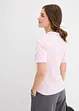 Geripptes Poloshirt aus Viskose-Mix, bonprix