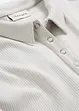 Geripptes Poloshirt aus Viskose-Mix, bonprix