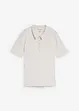 Geripptes Poloshirt aus Viskose-Mix, bonprix