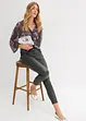 Stretch-Hose mit Glanzeffekt aus Viskose-Mix, bonprix