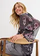 Oversize-Bluse aus luftigem Chiffon, bonprix