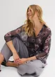 Oversize-Bluse aus luftigem Chiffon, bonprix
