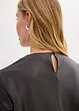 Midikleid aus glänzendem Satin, bonprix