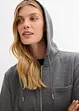 Kapuzen-Sweatjacke aus weichem Scuba, bonprix