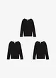 Langarmshirt aus reiner Baumwolle (3er Pack), bonprix