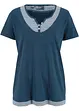 T-shirt coton style 2 en 1, manches courtes, bonprix