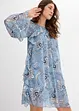 Robe-tunique en mousseline texturée, bonprix