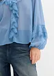 Blouse en mousseline à volants, bonprix