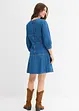 Robe en jean à manches ballon, bonprix