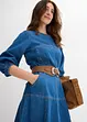 Robe en jean à manches ballon, bonprix
