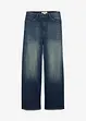 Jean droit et loose, taille haute, peu extensible, bonprix
