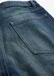 Jean droit et loose, taille haute, peu extensible, bonprix