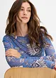 T-shirt manches longues en mesh fin, bonprix