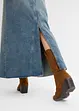 Jupe longue en jean, taille mi-haute, bonprix
