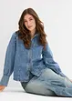 Jupe longue en jean, taille mi-haute, bonprix