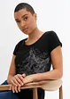 Baumwoll Flammgarn-Shirt, Kurzarm, bonprix
