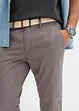 Regular Fit Chinohose mit Komfortbund und Gürtel, Straight, bonprix