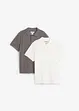 Poloshirt (2er Pack) aus reiner Bio-Baumwolle, bonprix