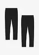 Lot de 2 leggings en matière élastique, bonprix