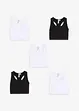 Bustier mit weicher Bio-Baumwolle (5er Pack), bonprix