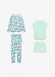 Pyjama + Shorty mit weicher Bio-Baumwolle (4-tlg. Set), bonprix