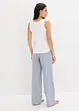 Pyjama mit Ripp Top und gewebter Hose, bonprix
