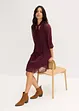 Mesh-Jerseykleid mit Schluppe, bonprix