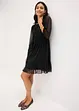 Mesh-Jerseykleid mit Schluppe, bonprix