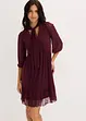 Mesh-Jerseykleid mit Schluppe, bonprix