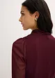 Mesh-Jerseykleid mit Schluppe, bonprix