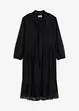 Mesh-Jerseykleid mit Schluppe, bonprix