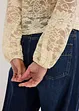 Kurzes Shirt aus elastischer Spitze, bonprix