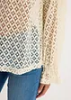 Spitzen-Shirt mit Volants aus Baumwolle, bonprix