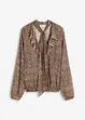 Mesh-Shirt mit Volant und Schluppe, bonprix