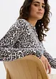 Feinstrickjacke mit Leopardenmuster, bonprix