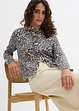 Feinstrickjacke mit Leopardenmuster, bonprix